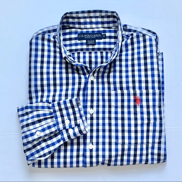U.S. Polo Assn. Plaid Button Down Long Sleeve Shirt - Picture 2 of 8